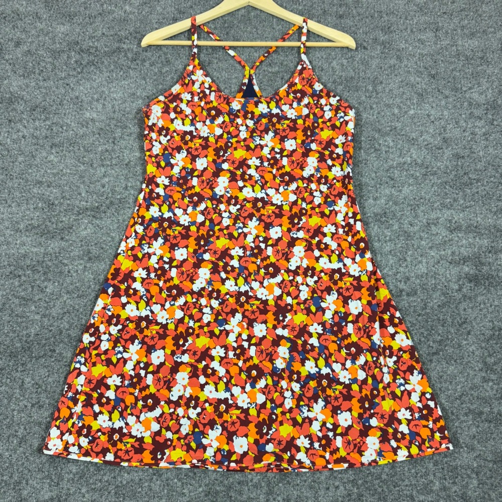 Outdoor Voices Exercise Dress Floral Activewear Womens L Multi Color EUC Sporty